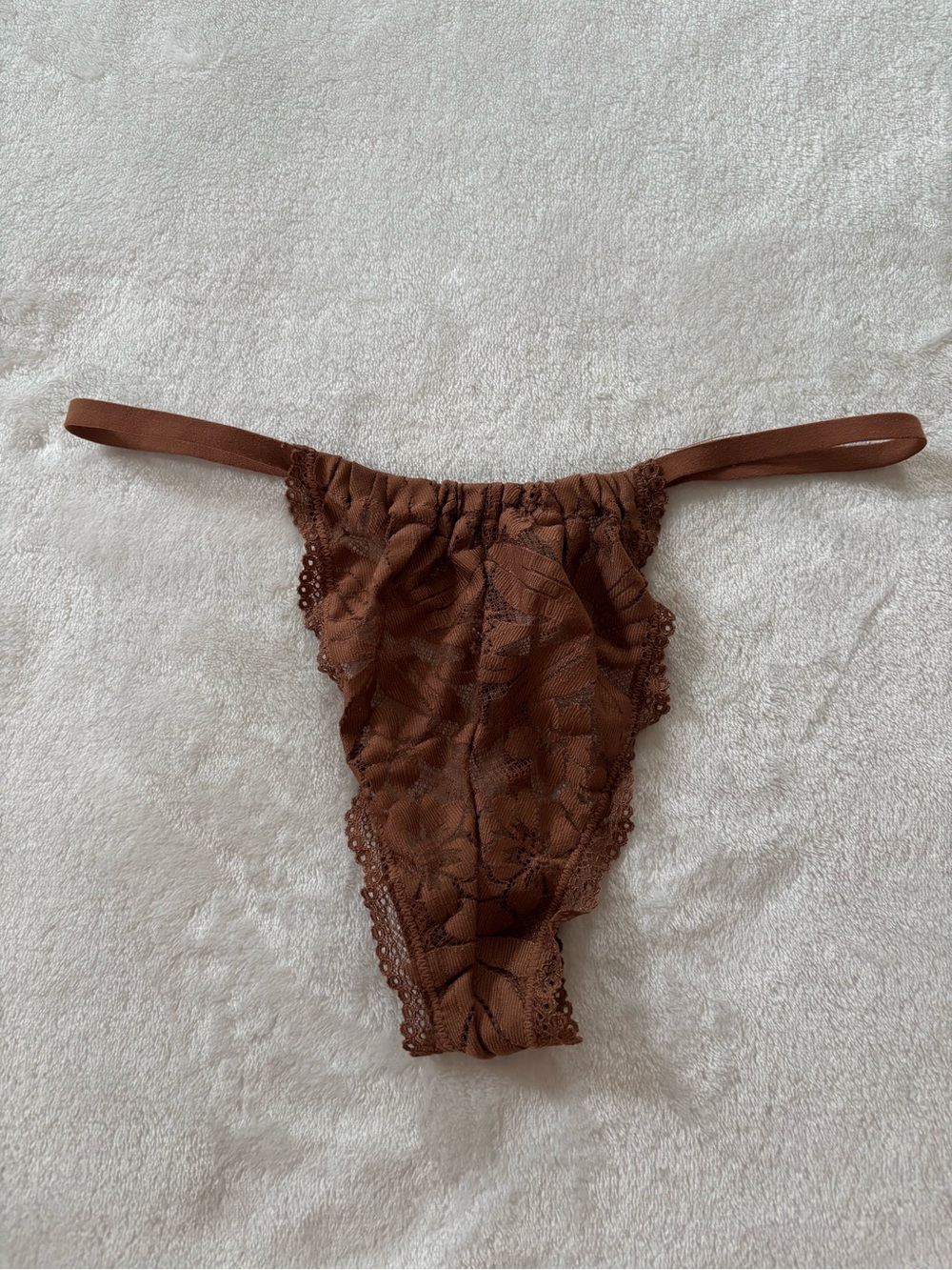 Aerie high cut lace thong